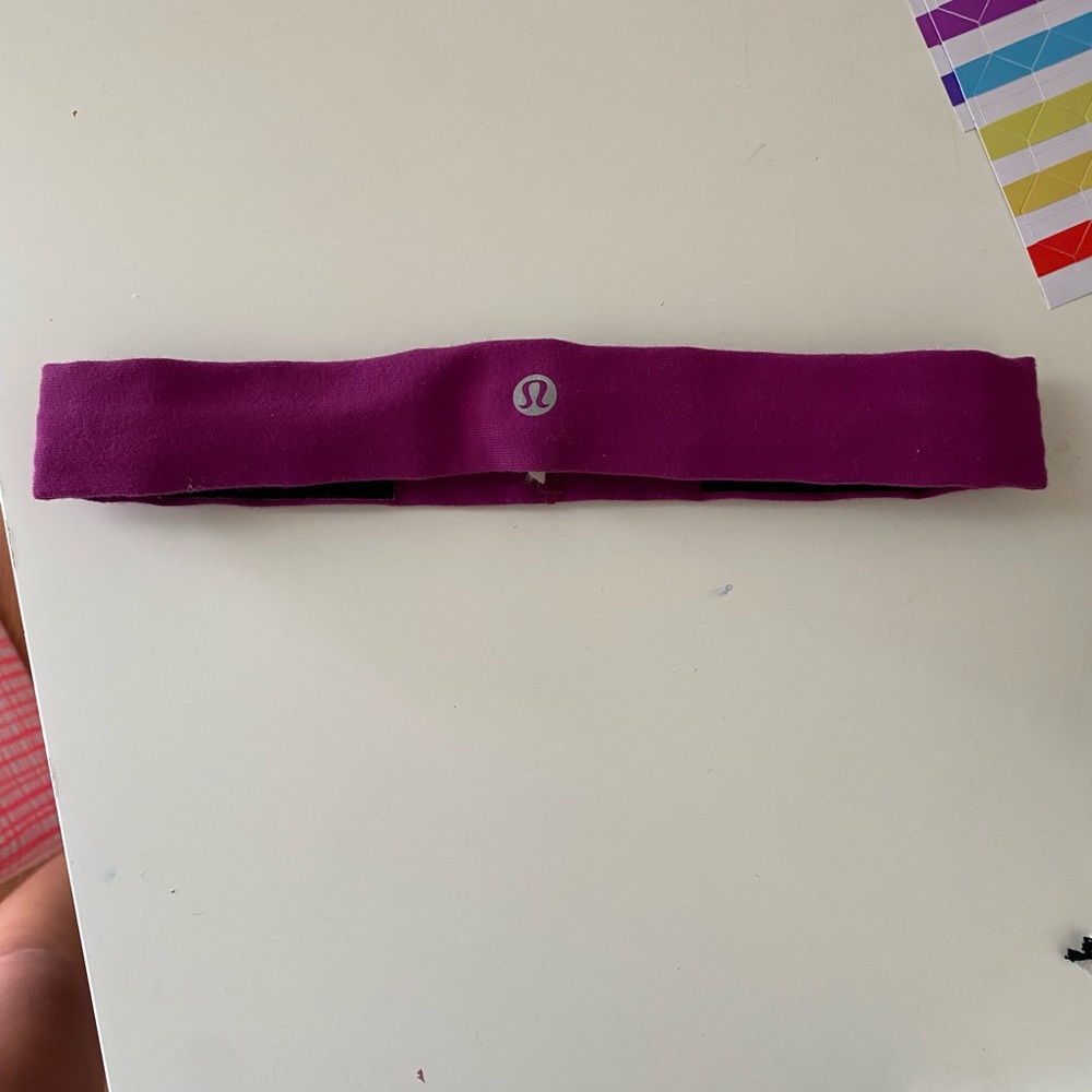 Magenta purple Lululemon headband